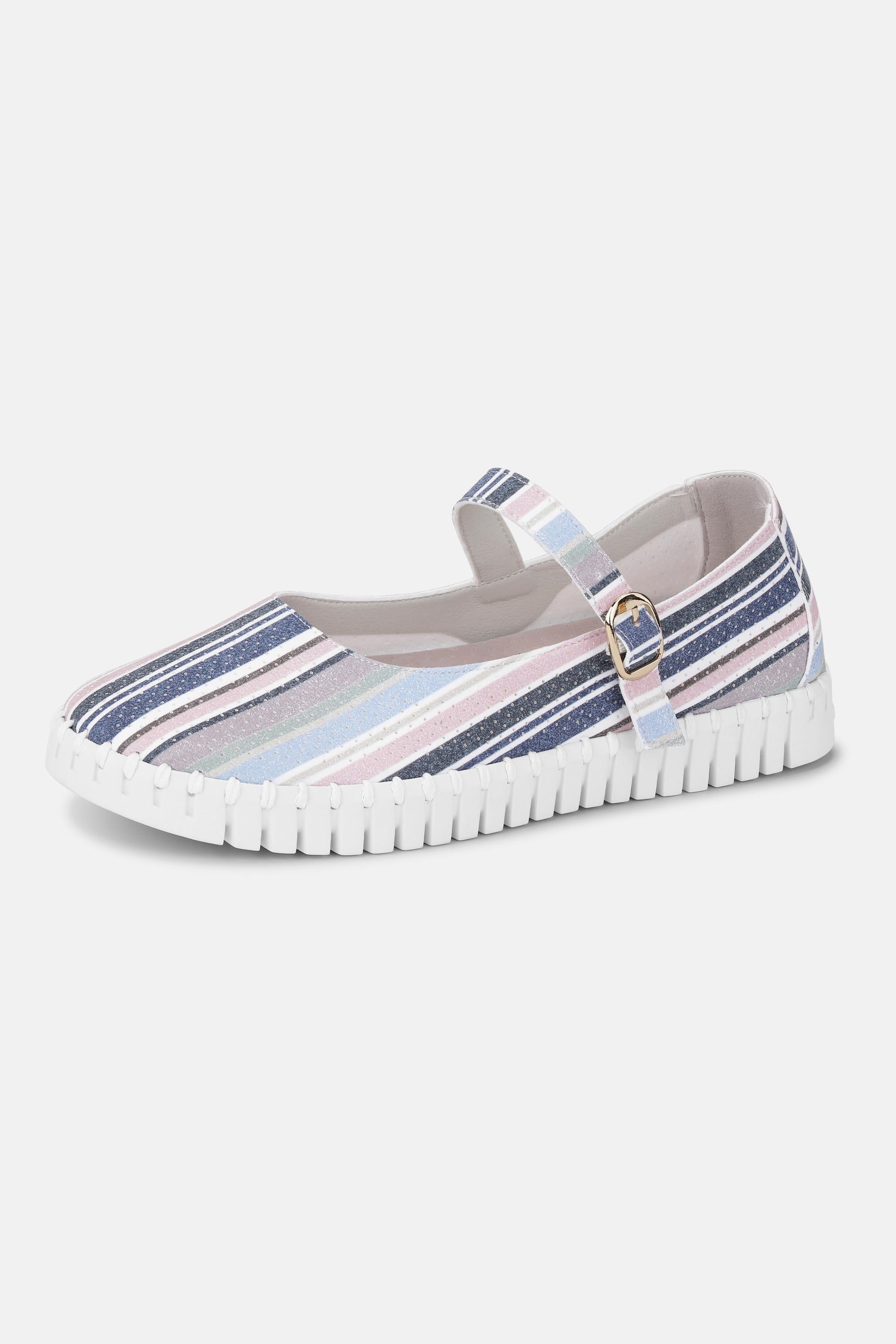 Ballerina Stribet - Lotus White